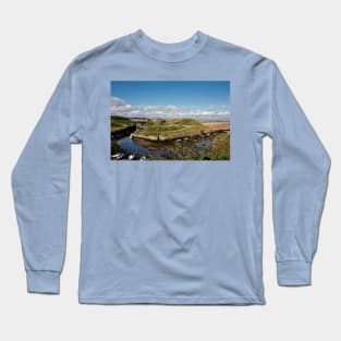 Seaton Sluice harbour. Long Sleeve T-Shirt